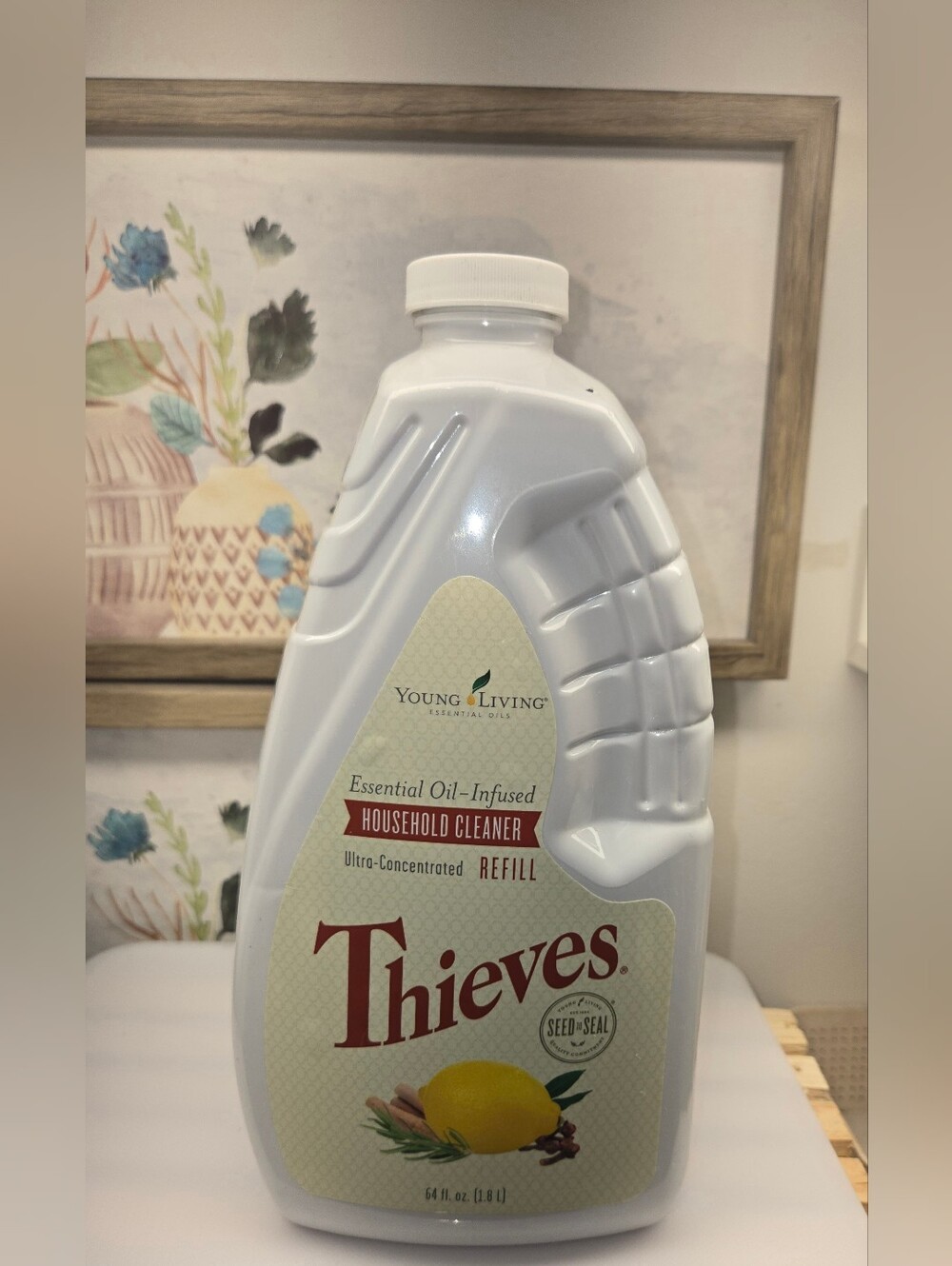 Young Living Thieves Cleaner Refill ( Mark On Top Look At Pics No Leak)